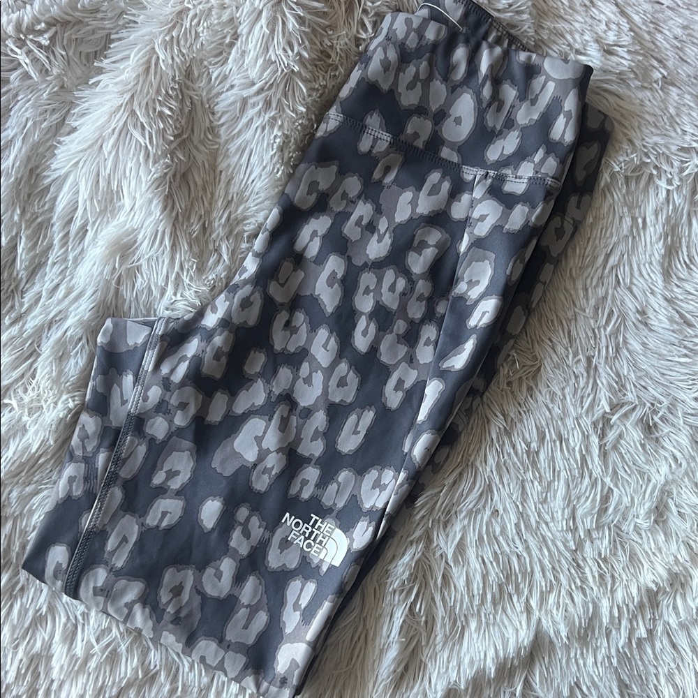 The North Face Black and Gray Animal Print Leggings